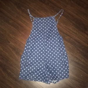 BDG overalls polkadot denim